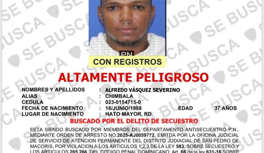 Policía Nacional activa búsqueda de ocho prófugos requeridos por distintos casos de rapto; exhorta a la ciudadanía a colaborar con información