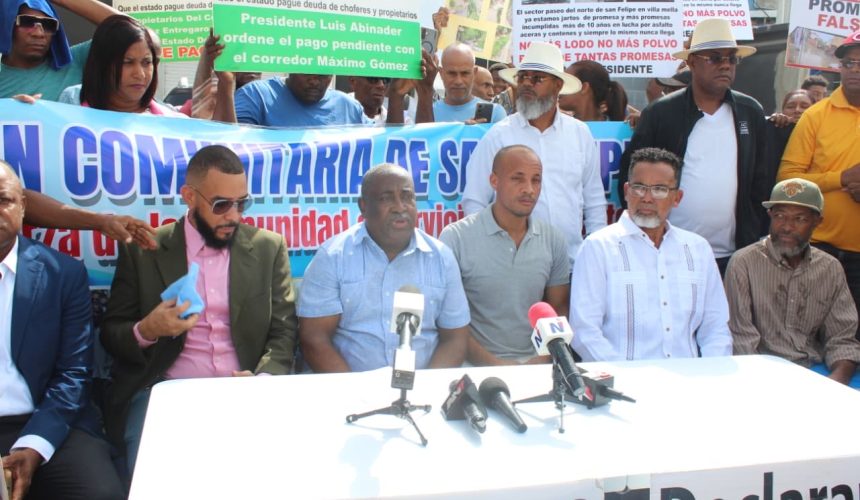 Coalición Comunitaria y sector transporte de Villa Mella advierten que mantendrán protestas si no atienden sus demandas