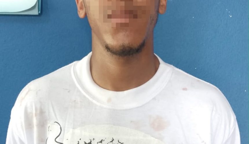 Policía apresa en flagrancia a hombre acusado de agredir a mujer y a una menor en La Vega