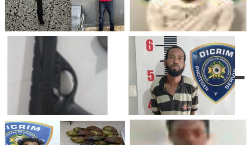 Policía Nacional ejecuta múltiples acciones operativas; arresta implicados por agresión sexual, robo y porte ilegal de armas, y recupera vehículos reportados como robados
